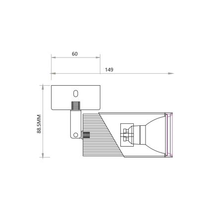 Bodové svietidlo NEO 1xGU10/8W/230V biela