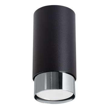 Bodové svietidlo NERO 1xGU10/10W/230V 12,5 cm čierna/lesklý chróm