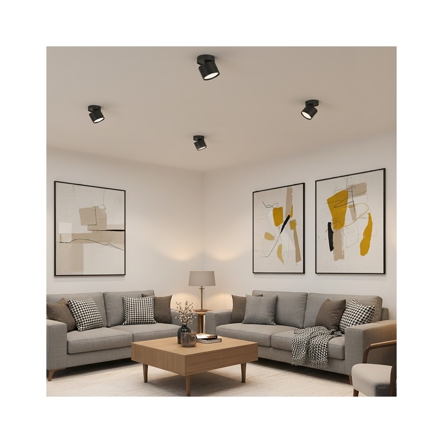 Bodové svietidlo OH12F 1xGX53/35W/230V 8,5 cm čierna