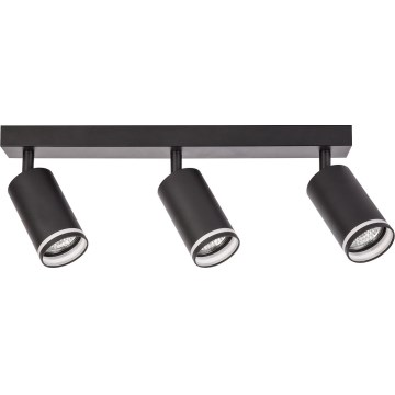 Bodové svietidlo PIPE 3xGU10/10W/230V čierne