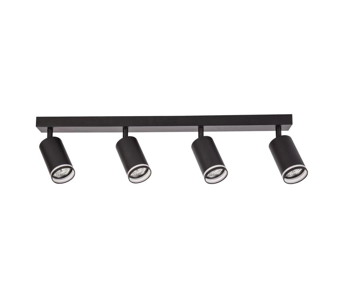 Bodové svietidlo PIPE 4xGU10/10W/230V čierne ML2073