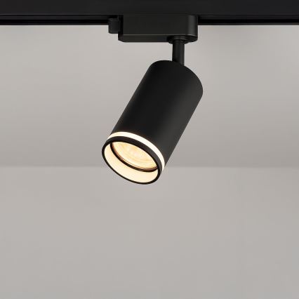 Bodové svietidlo pre 1-fázový lištový systém PIPE 1xGU10/10W/230V čierne