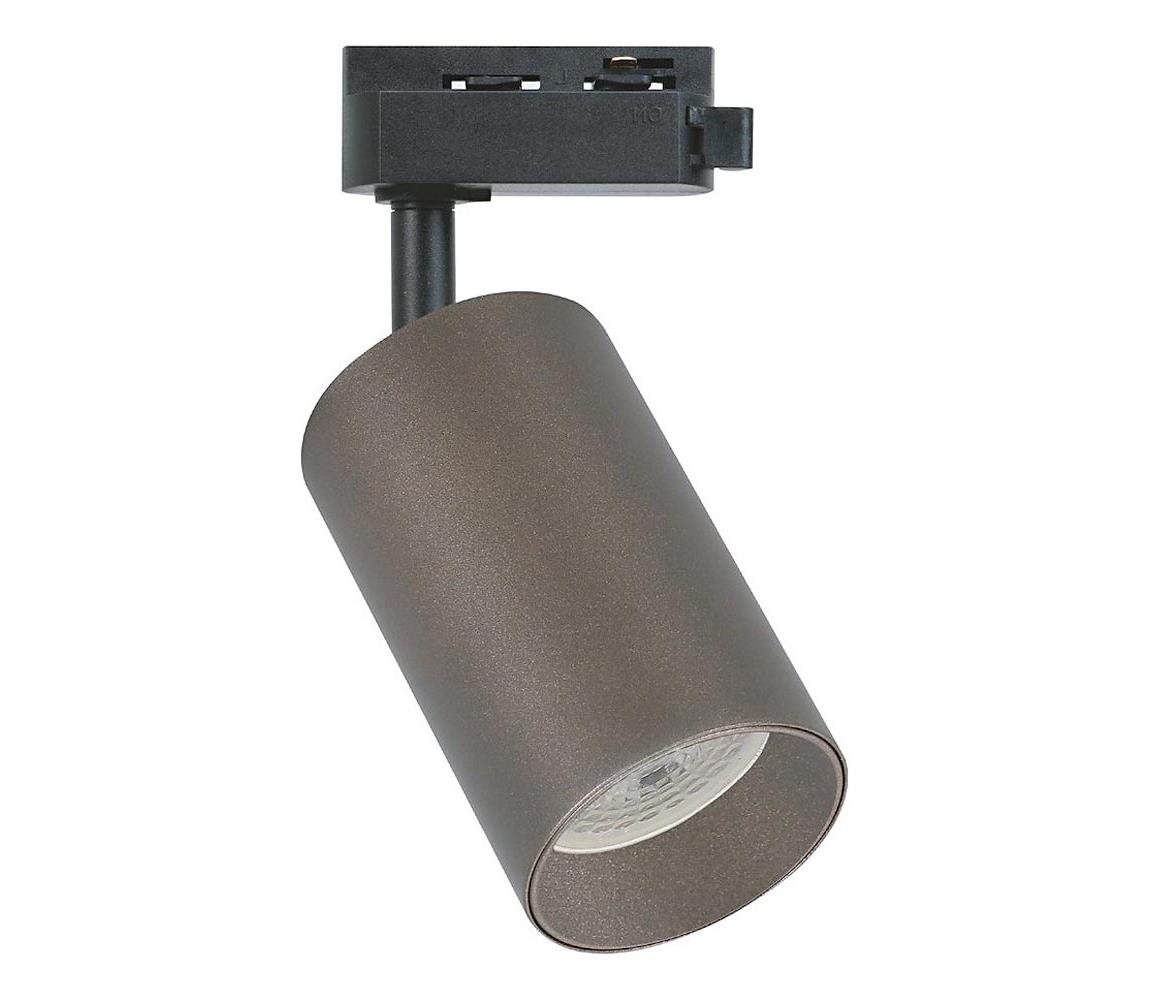 Bodové svietidlo pre 1-fázový lištový systém PIPE 1xGU10/10W/230V hnedé ML2335