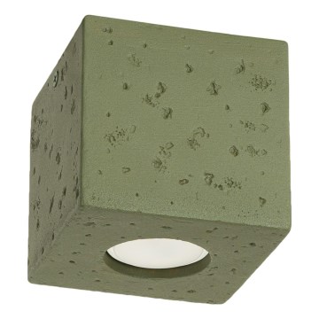 Bodové svietidlo QUAD 1xGU10/10W/230V betón/zelená