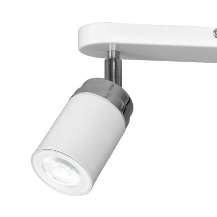 Bodové svietidlo RENO 2xGU10/8W/230V biela/lesklý chróm