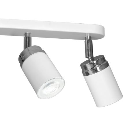 Bodové svietidlo RENO 3xGU10/8W/230V biela/lesklý chróm