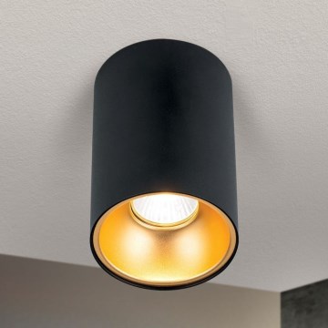 Bodové svietidlo STARLIGHT 1xGU10/50W/230V čierna/zlatá