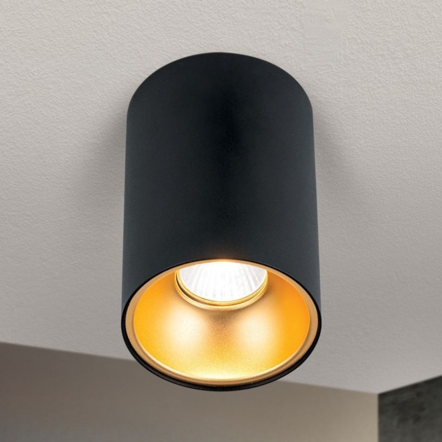 Bodové svietidlo STARLIGHT 1xGU10/50W/230V čierna/zlatá