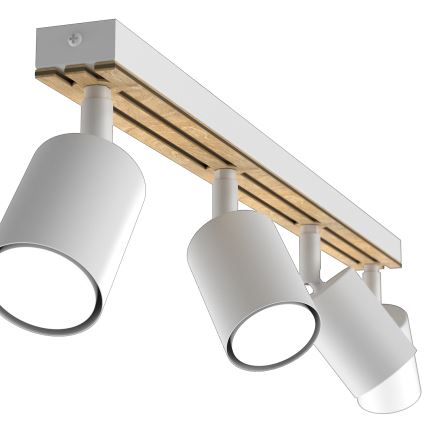 Bodové svietidlo TERRA 4xGU10/8W/230V biela/dub