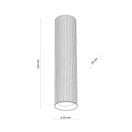 Bodové svietidlo TUNE L 1xGU10/10W/230V 24 cm biele