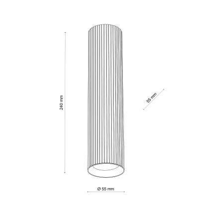 Bodové svietidlo TUNE L 1xGU10/10W/230V 24 cm hnedé