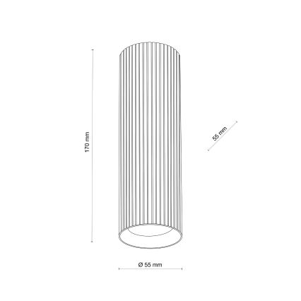 Bodové svietidlo TUNE M 1xGU10/10W/230V 17 cm biele