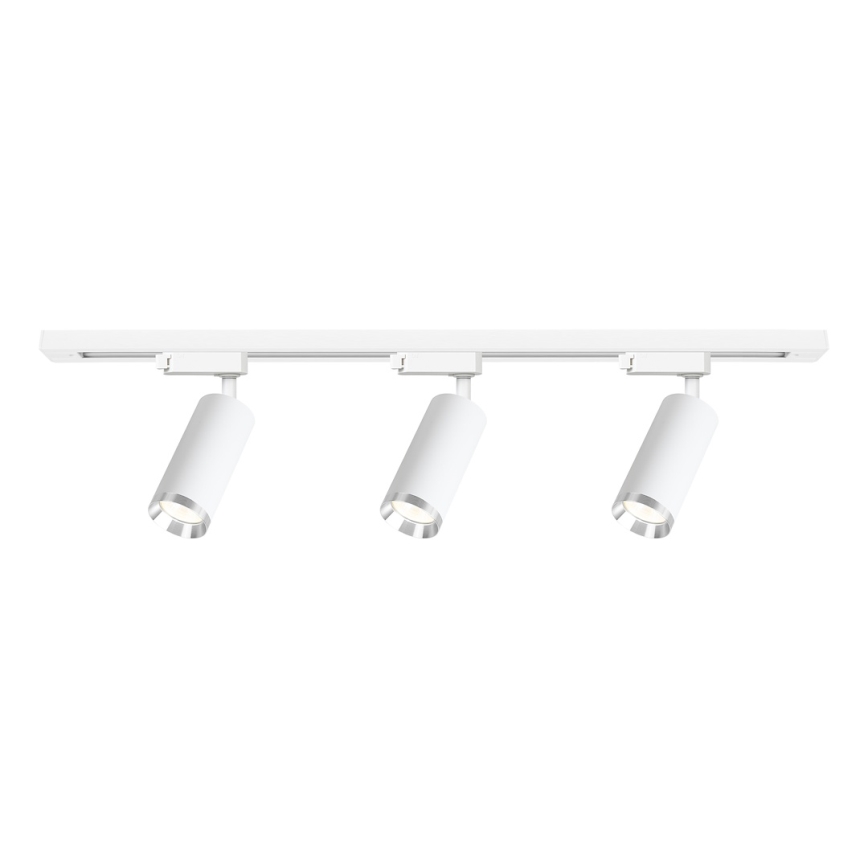 Bodové svietidlo v lištovom systéme MICA 3xGU10/10W/230V biele/matný chróm
