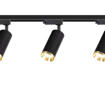 Bodové svietidlo v lištovom systéme MICA 3xGU10/10W/230V čierna/zlatá