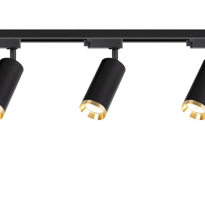 Bodové svietidlo v lištovom systéme MICA 3xGU10/10W/230V čierna/zlatá