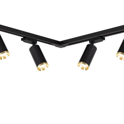 Bodové svietidlo v lištovom systéme MICA 6xGU10/10W/230V čierna/zlatá