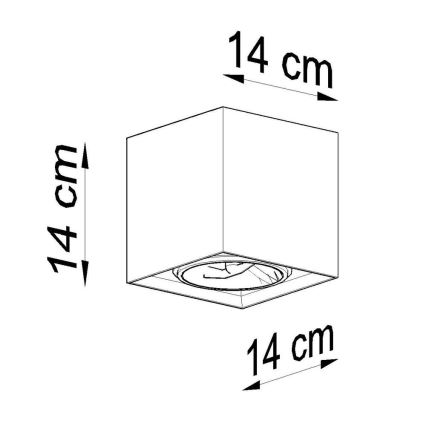 Bodové svietidlo VALDE 1xGU10/40W/230V