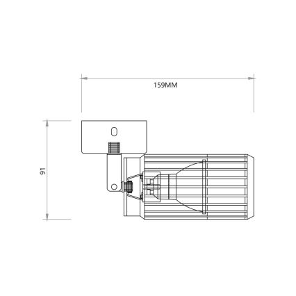 Bodové svietidlo VERTICAL 1xGU10/8W/230V biela