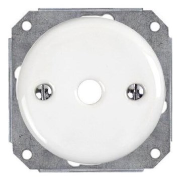 Bohemia-Design - Keramická retro priechodka na kábel biela