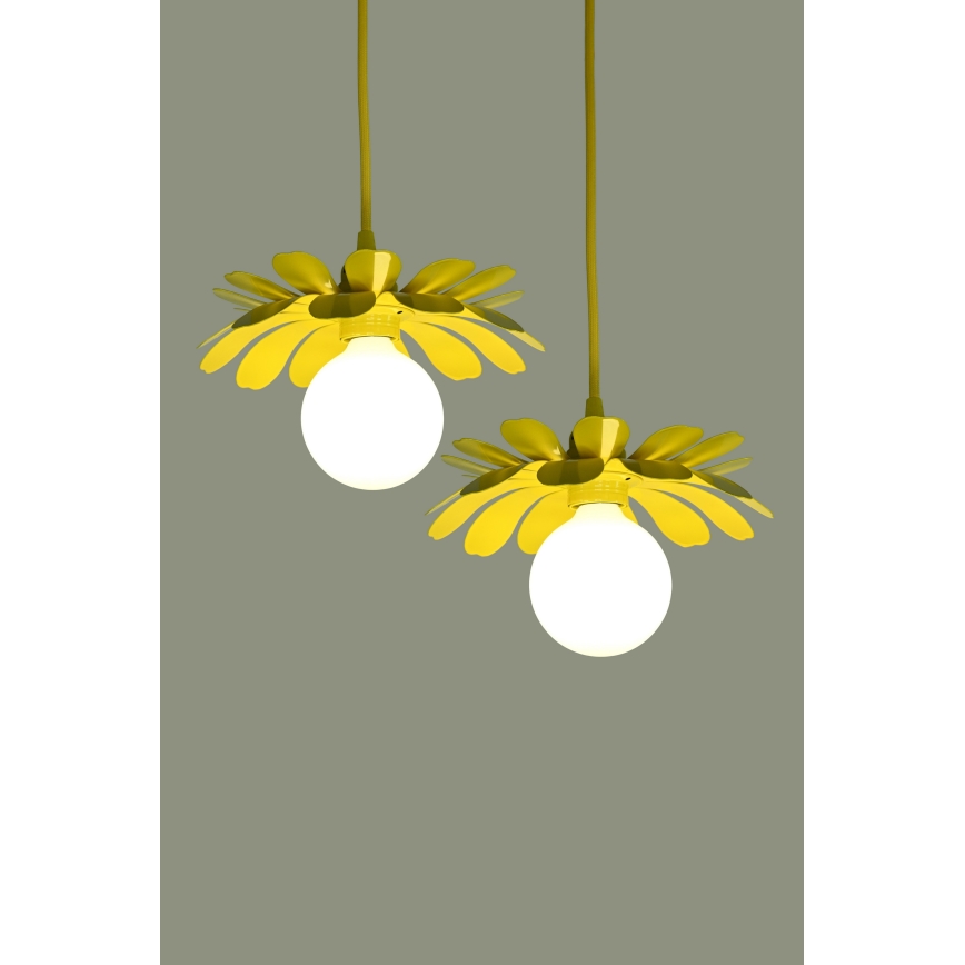 Bohemia-Design - Luster na lane 1xE27/60W/230V žltý