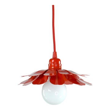Bohemia-Design - Luster na lanku 1xE27/60W/230V červený