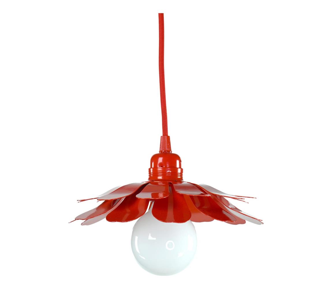 Bohemia-Design - Luster na lanku 1xE27/60W/230V červený LSE-CE9
