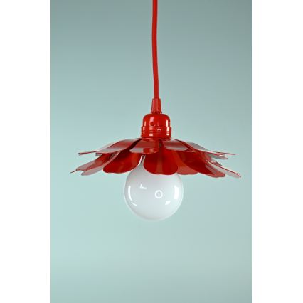 Bohemia-Design - Luster na lanku 1xE27/60W/230V červený