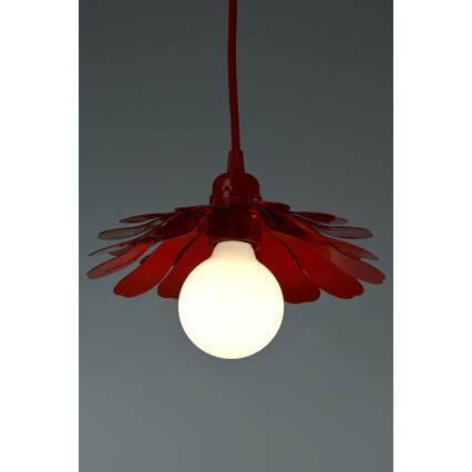 Bohemia-Design - Luster na lanku 1xE27/60W/230V červený