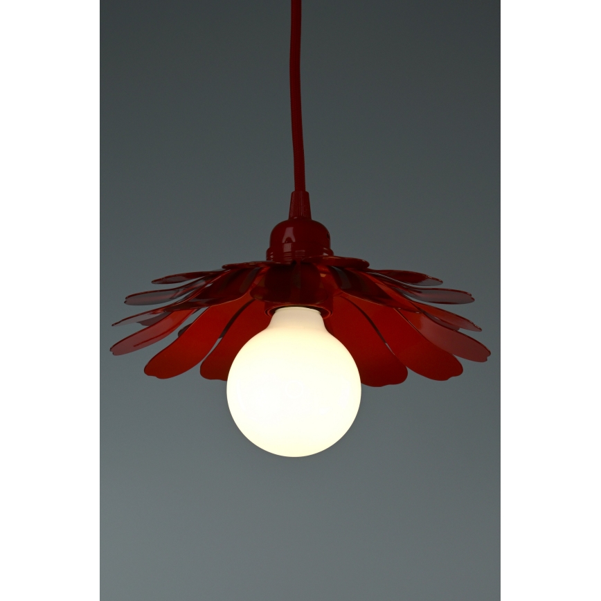 Bohemia-Design - Luster na lanku 1xE27/60W/230V červený