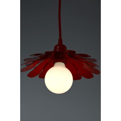 Bohemia-Design - Luster na lanku 1xE27/60W/230V červený