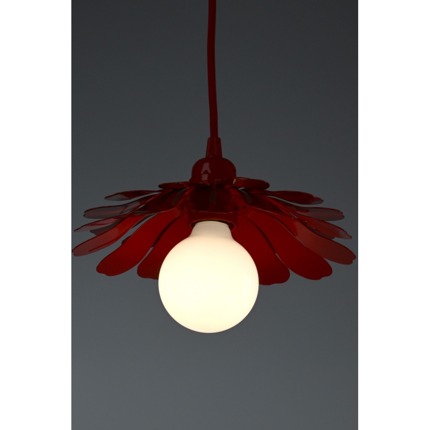 Bohemia-Design - Luster na lanku 1xE27/60W/230V červený