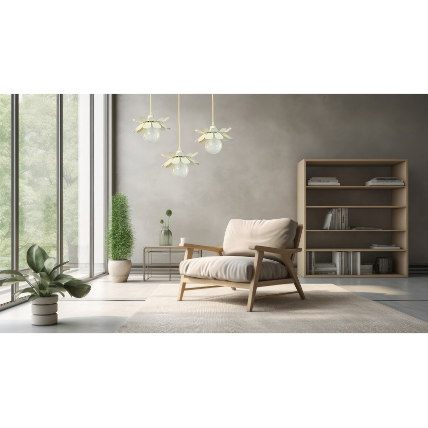 Bohemia-Design - Luster na lanku 1xE27/60W/230V krémová
