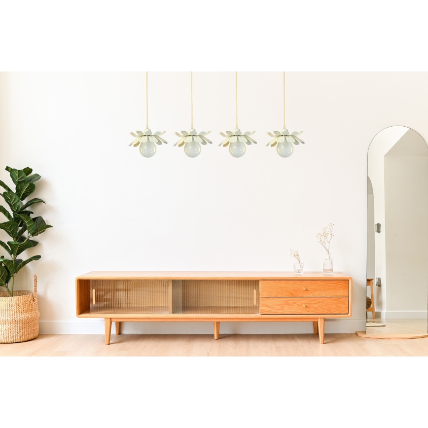 Bohemia-Design - Luster na lanku 1xE27/60W/230V krémový