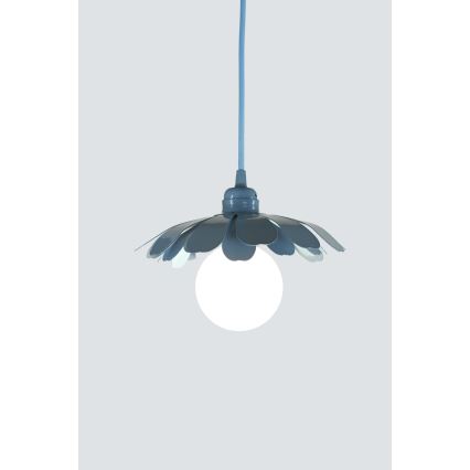 Bohemia-Design - Luster na lanku 1xE27/60W/230V modrý
