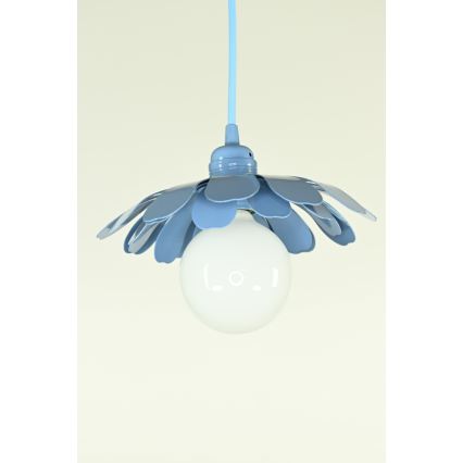 Bohemia-Design - Luster na lanku 1xE27/60W/230V modrý