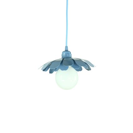 Bohemia-Design - Luster na lanku 1xE27/60W/230V modrý