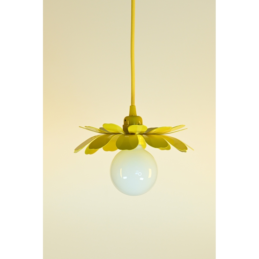 Bohemia-Design - Luster na lanku 1xE27/60W/230V žltá