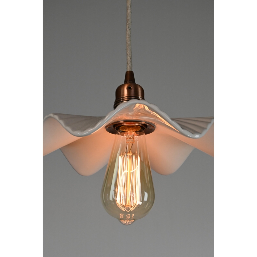 Bohemia-Design - Porcelánový luster na lanku 1xE27/60W/230V