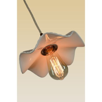Bohemia-Design - Porcelánový luster na lanku 1xE27/60W/230V