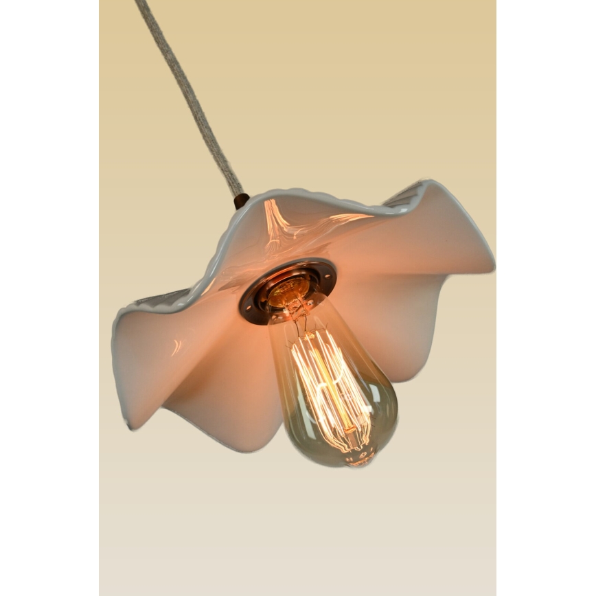 Bohemia-Design - Porcelánový luster na lanku 1xE27/60W/230V