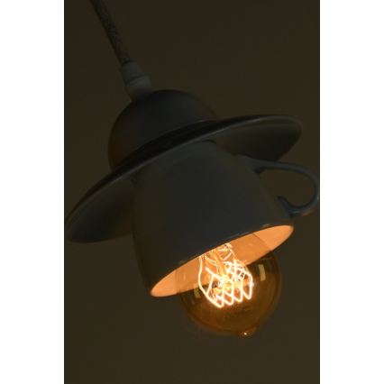Bohemia-Design - Porcelánový luster na lanku 1xE27/60W/230V
