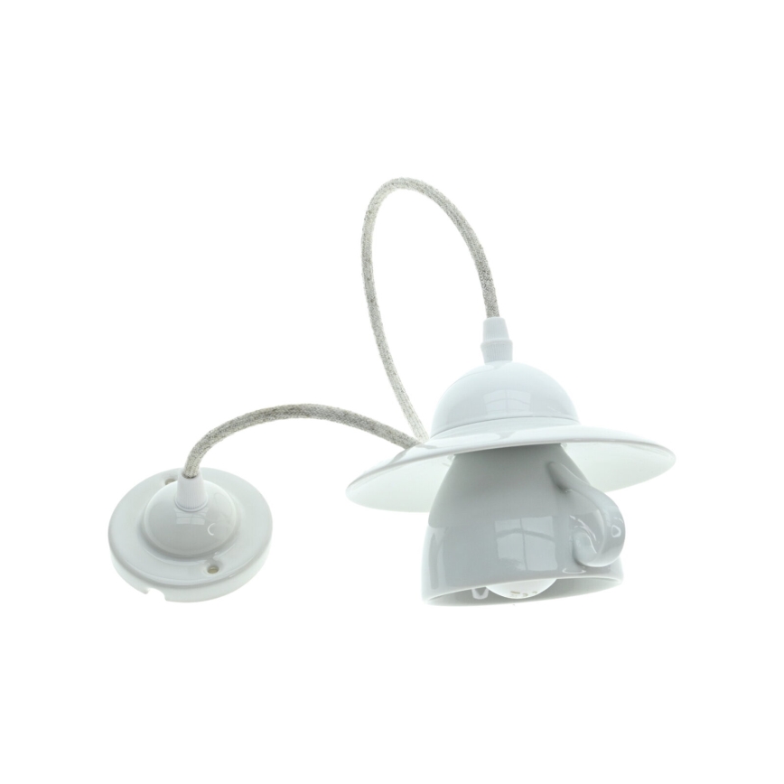 Bohemia-Design - Porcelánový luster na lanku 1xE27/60W/230V