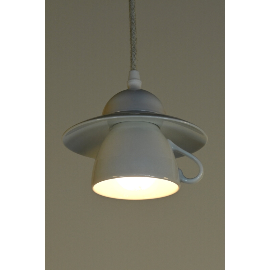 Bohemia-Design - Porcelánový luster na lanku 1xE27/60W/230V