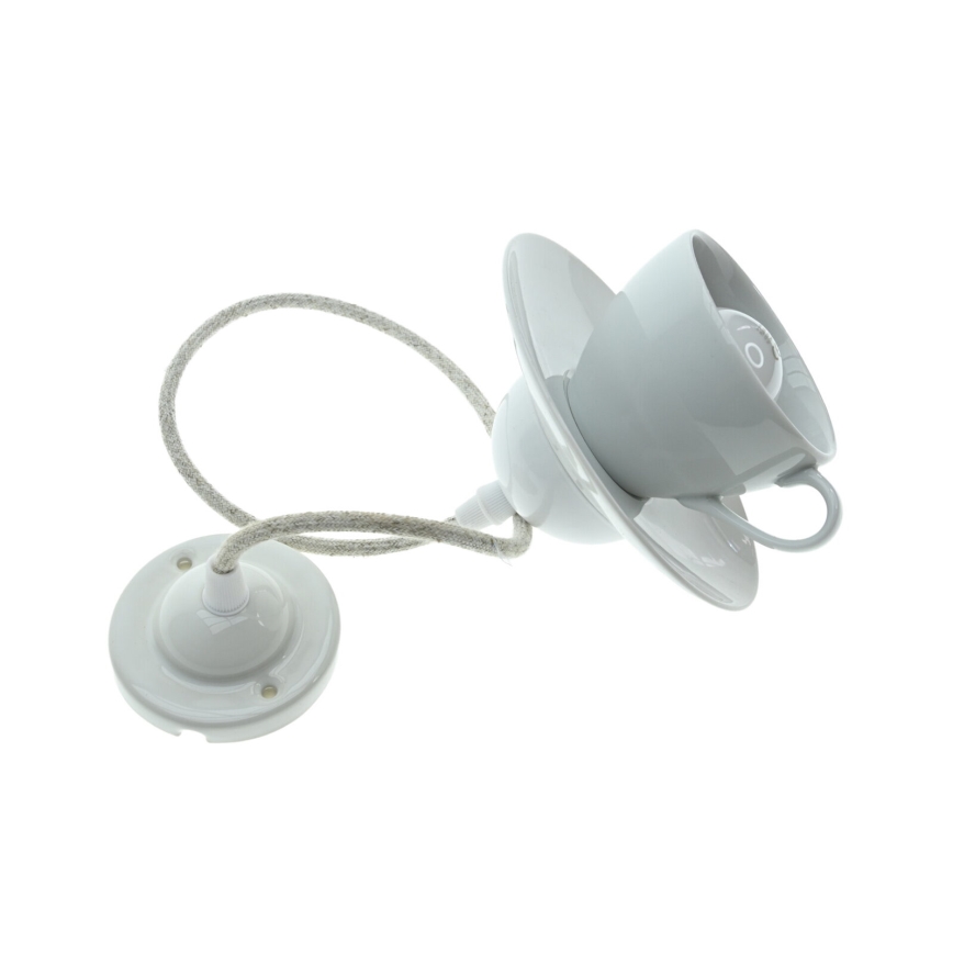 Bohemia-Design - Porcelánový luster na lanku 1xE27/60W/230V