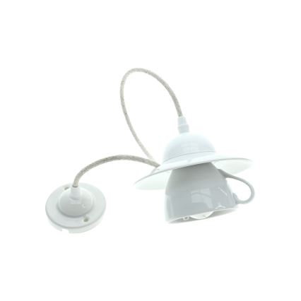 Bohemia-Design - Porcelánový luster na lanku 1xE27/60W/230V