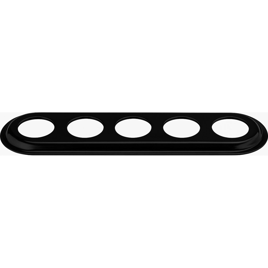 Bohemia-Design - Porcelánový retro päťnásobný rámček čierny