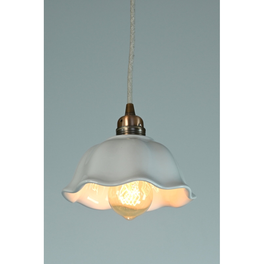 Bohemia-Design - Porcelánový závesný luster na lanku 1xE27/60W/230V