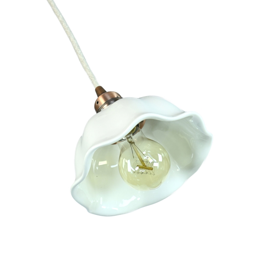 Bohemia-Design - Porcelánový závesný luster na lanku 1xE27/60W/230V