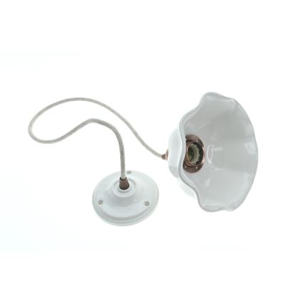 Bohemia-Design - Porcelánový závesný luster na lanku 1xE27/60W/230V