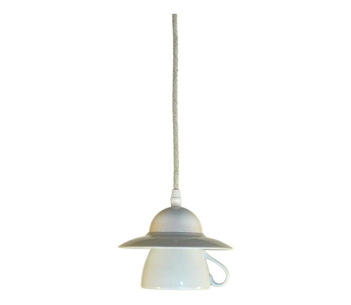 Bohemia-Design - Porcelánový závesný luster na lanku 1xE27/60W/230V ZSZPH